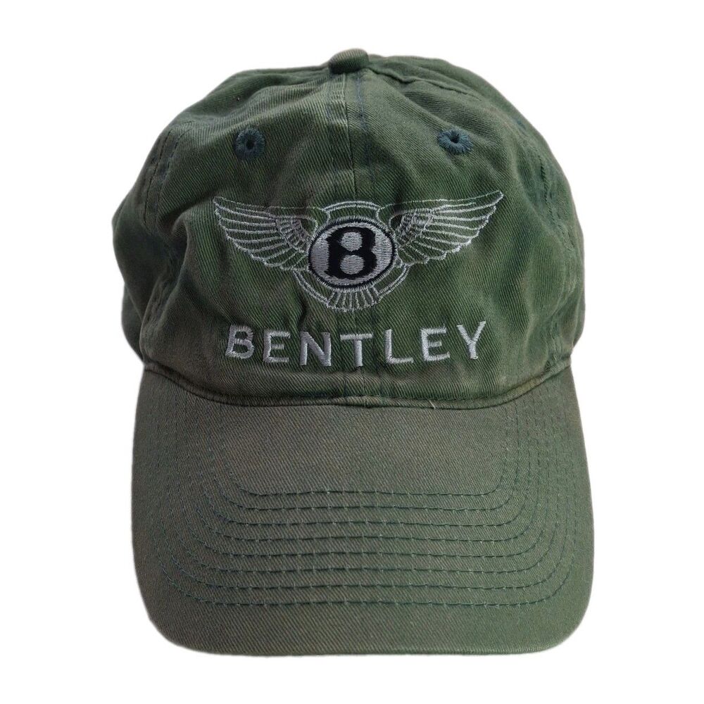 Bentley Hat Baseball Cap Adjustable Green 100% Cotton Otto Brand Cars Luxury